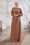 Vera Belted Dress - Camel - 3