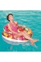 Inflatable Seat Simit with Holder and Cushion - Candy Patterned Sea Seat - Inflatable Seat Simit - Inflatable Cushioned Lounge - Floating Simit - Inflatable Sunbed Simit 118X117 Cm. - 7