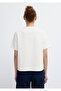 Short Sleeve Model Combed Cotton Off-White - 5