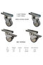 Furniture Wheel 18Mm-30Mm Threaded – Compatible with Tables, Cribs, Bookcases, Coffee Tables Threaded Wheel - 2
