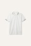 Regular Fit Waffle Short Sleeve White Polo T-Shirt H4726Ax26Sm - 8