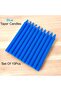 Taper Candles Blue Color 10Pcs Long Candles 1.8cm Round x 19cm Long Unscented Candles - 3