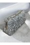 Silver Stoned Women's Evening Dress Bag - 5