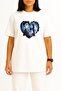 قصة فضفاضة تي شيرت Corpse Bride Chest مطبوع للجنسين - 2