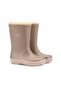 W10293 Splash Dk Borreguito Fur Rain Boots Elmwood-Beige - 2