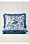 100% Cotton Paisley Double Pique Set Blue (200X220 cm) - 7