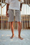 Arte Black Striped Cotton Men's Shorts - 6