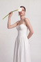Strappy Gloped Long Bridged Dress White - 5