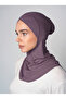 Cross Hijab Neck Collar Bonnet - Plum - (St232), (Id 3423218) - 3