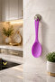 (1 Piece) Ultra Hard Tip 22cm Silicone Pilaf Cooking Spoon High Heat Resistant (Non-Flammable, Non-Stick) - 3