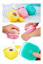 Shower Gel and Shampoo Reservoir Silicone Brush Pouch Massage Function Body Cleansing Bath Loofah - 2