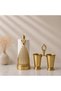 Decorative Metal Paper Roll Towel Holder |   Gold Color Kitchen & Bathroom Countertop Organizer - 2