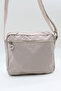 Medium Size Women's Crossbody Shoulder Bag – Water-Resistant Crinkle Fabric – Ecru Beige Cream (23X30X7 cm) Fondo Model - 6