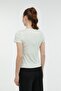 W-ct132 Basic Modal V Nec Pastel Green Women's Short Sleeve T-shirt - 2