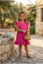 Girl's Dress with Ruffle Detail - 2
