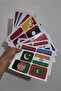Asian Countries Large Flag Sticker Set 48 Countries 8.4X6 cm Sticker School Project Label - 2