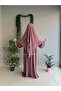 Tesettür Asel Suit Dress Souffle Veil 3-Piece - 8