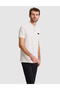 White Slim Fit Knitted Textured Buttoned Polo Collar T-Shirt 50309959-Vr013 - 3