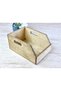 Walnut Color Wooden Organizer and Record Case (7\") Record Box - 4