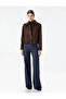High Waist Striped Wide Leg Pants with Pockets