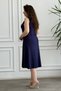 Straight Sleeveless Viscon Dress - 7