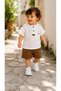 Muslin Baby Boy 2-Piece Set Organic Button-Up T-Shirt and Shorts Summer Set 9-12-18 Months - 2