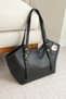 Women's Shoulder Bag with Buckle Detail, Soft Leather, Large Internal Volume, Handbag En42 Length20 - 3