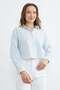 Striped Jacquard Cropped Shirt - 4