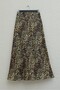 Leopard Pattern Flared Skirt -Leopard