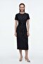 Women's polka dot waist belted short sleeve dress