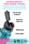 1000ml New Collection Large Size Silicone Straw Tritan Water Bottle with Measuring Scale Transparent Body and Hand Strap, Bpa Free, Odor Free - 3