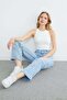 Star Embroidered Palazzo Jeans