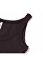 Women's Clarisa Stretchy Cotton Ribbed Slim Fit Undershirt Mulberry Brown - 4