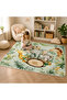 Animal Kingdom Cushion Play Mat Rug – Soft Padded Carpet. with Non-Slip Backing - 8