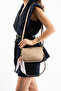 Mink Scarf, Zippered, Three-Compartment Women's Baguette Shoulder and Crossbody Bag - 2