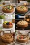 Wooden Salad Bowl - Round Fruit Serving Tray - Decorative Solid Beech (20cm) - 7