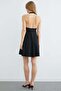 Halter Neck Buckle Covered Dress - 8