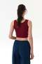 Halter Neck Bustier with Side Stripes - 3