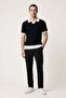 Men's Comfortable Fit Polo Collar Knitwear T-Shirt - 4