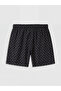Trendlucky Men's Short Length Patterned Swim Shorts with Difference in Length - 5