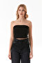 Basic Strapless Bustier with Draped Sides - 8