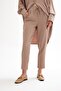 Mink Crepe Trousers - Front Pleated - 3