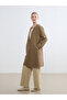Original Oval Neck Self-Patterned Dress
