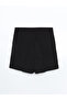 Two Mt Shop Quality Lcw Vision Black Loose Fit Linen Blend Women's Shorts - 6