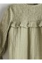 Two Mt Shop Quality Lcw Kids Green Muslin Plain Girls' Dress - 5