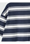 Original Oval Collar Striped Boys' T-Shirt - 4