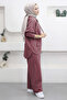 9290 - Stylish and Comfortable 2-Yarn Hooded Casual Women's Set - 3