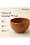 Wooden Bowl 12cm x 7cm Small Round Snack bowl For Nuts, Candy, Appetizer, Snacks, Olive and Salsa - 5