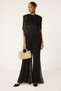 Ribbed Chiffon Pants