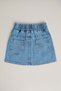100% Cotton Floral Embroidered Girls' Denim Skirt - 5